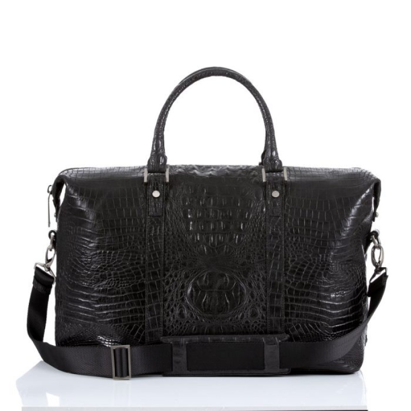 Women's Brahmin Duxbury Duffle Travel Bags Black | IKVP3592