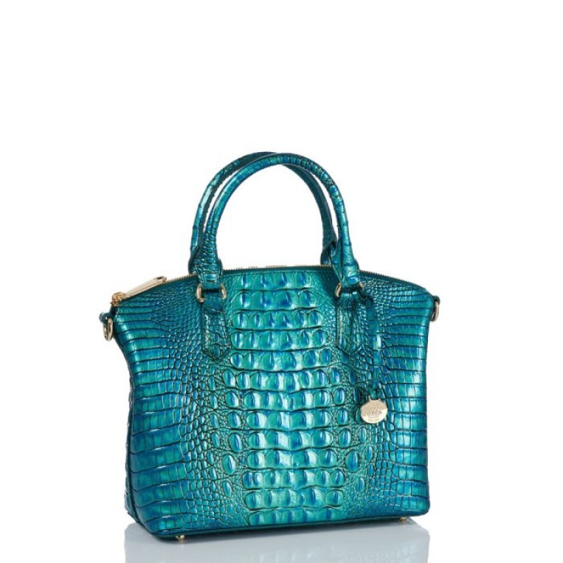 Women's Brahmin Duxbury Satchel Satchel Bags Peacock | RHCR8231