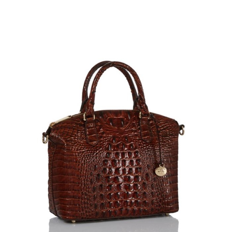 Women's Brahmin Duxbury Satchel Satchel Bags Pecan Melbourne | NPAU3505