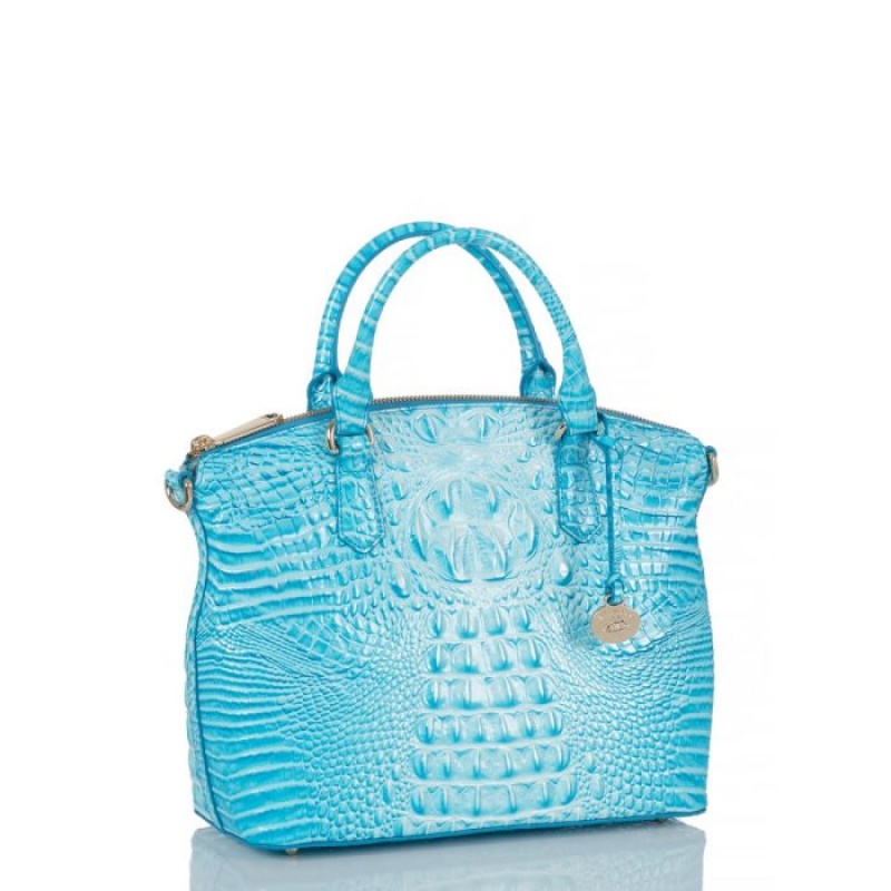 Women's Brahmin Duxbury Satchel Satchel Bags Blue | QJJI6879