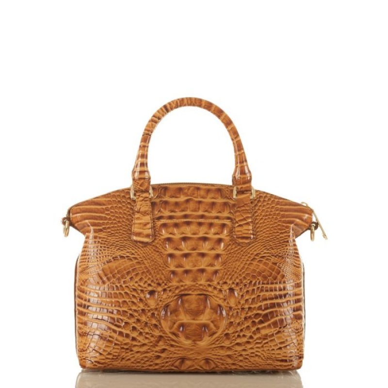 Women's Brahmin Duxbury Satchel Satchel Bags Dark Rum Melbourne | ECLG5081