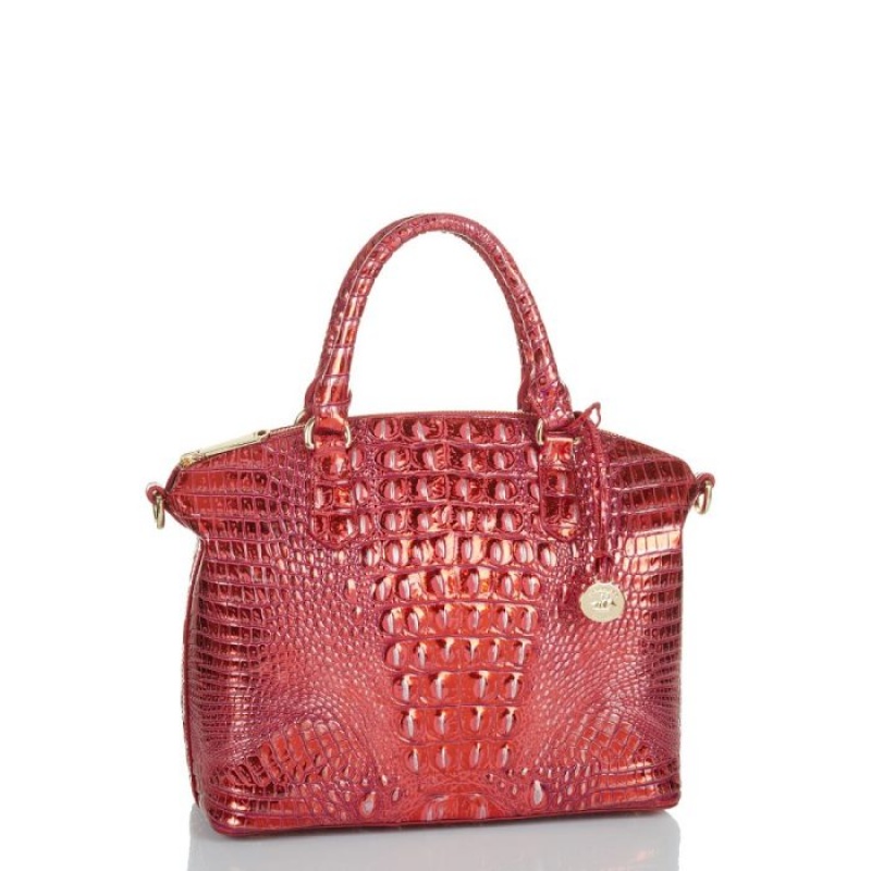 Women's Brahmin Duxbury Satchel Satchel Bags Red | EIKR9196