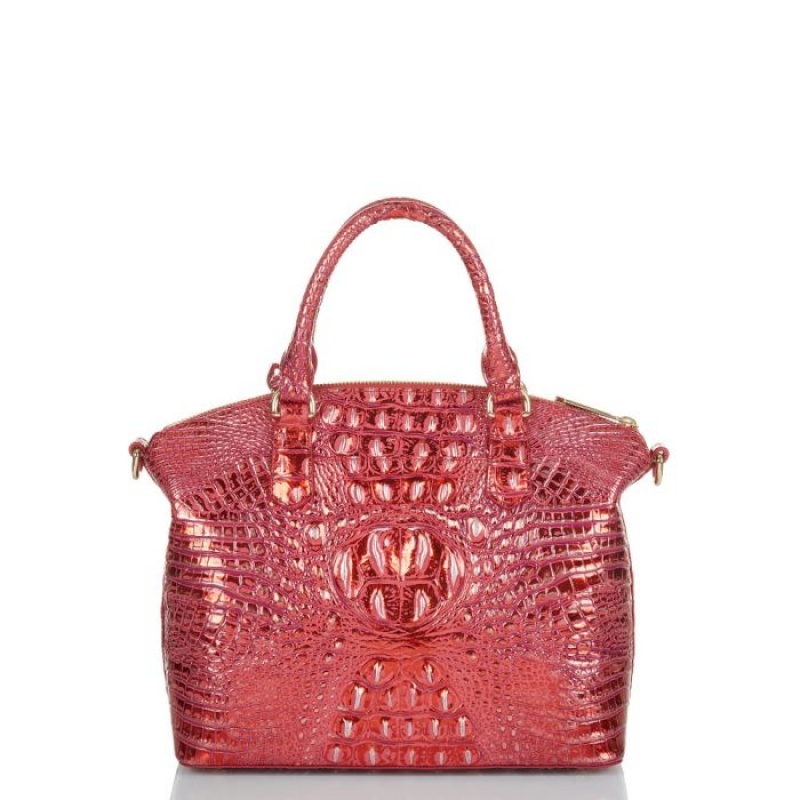 Women's Brahmin Duxbury Satchel Satchel Bags Red | EIKR9196