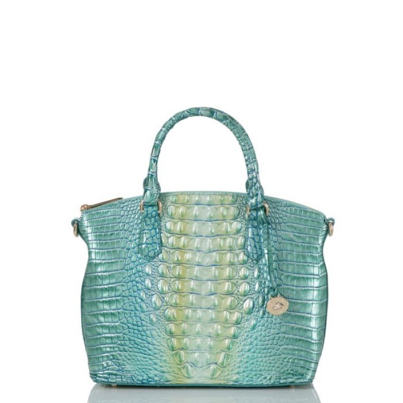 Women\'s Brahmin Duxbury Satchel Satchel Bags Seafoam Ombre Melbourne | QCER4601