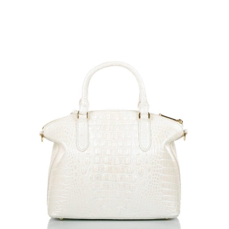 Women's Brahmin Duxbury Satchel Satchel Bags Milk Belmar | FNKS8975