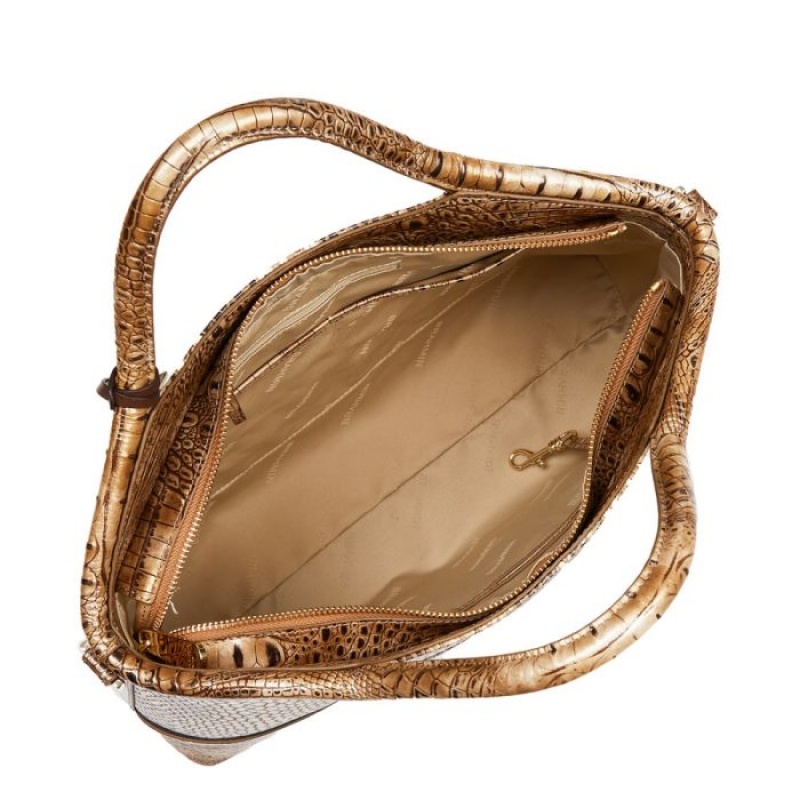 Women's Brahmin Elaine Satchel Bags Cashew Cooper | TLCK1568