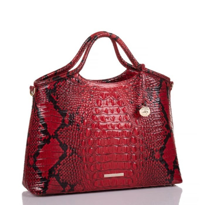 Women's Brahmin Elaine Satchel Bags Lipstick Ombre Melbourne | UWXA9208