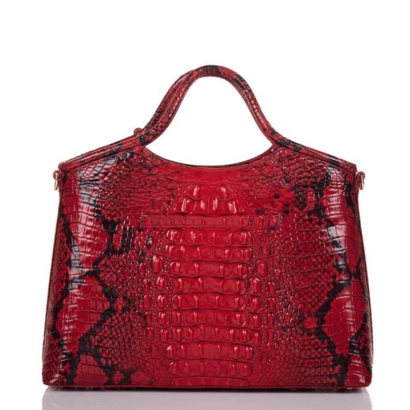 Women's Brahmin Elaine Satchel Bags Lipstick Ombre Melbourne | UWXA9208