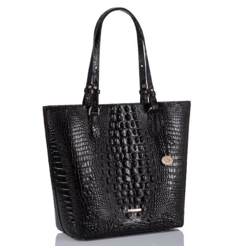 Women's Brahmin Ellen Tote Bags Black | TPAG6907