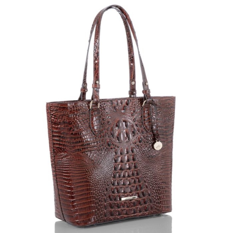 Women's Brahmin Ellen Tote Bags Pecan Melbourne | DRJU8688