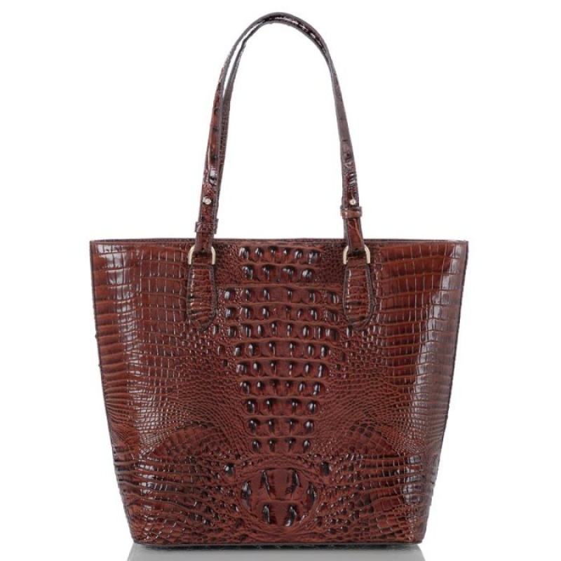 Women's Brahmin Ellen Tote Bags Pecan Melbourne | DRJU8688