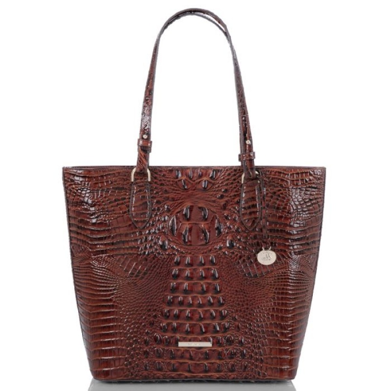 Women\'s Brahmin Ellen Tote Bags Pecan Melbourne | DRJU8688