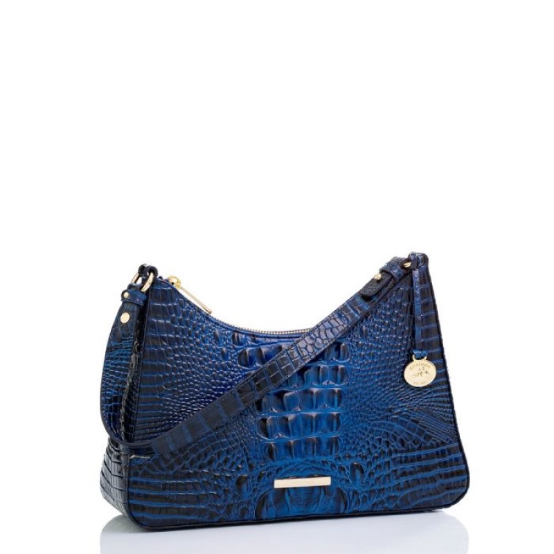 Women's Brahmin Esme Shoulder Bags Blue | ACEK8715