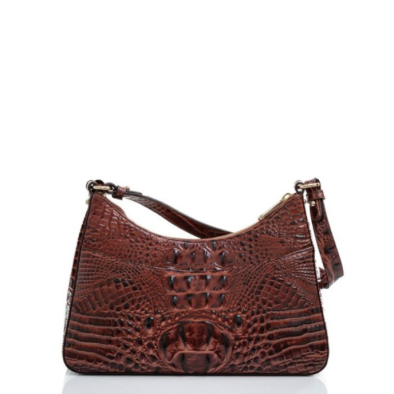 Women's Brahmin Esme Shoulder Bags Pecan Melbourne | BXVJ0353