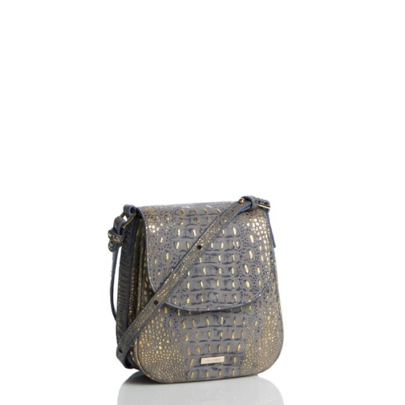 Women's Brahmin Everlee Crossbody Bags Blue | JVBV5923