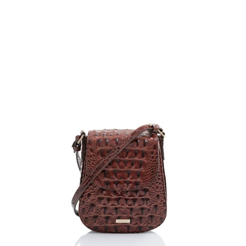 Women\'s Brahmin Everlee Crossbody Bags Pecan Melbourne | IYJE7632