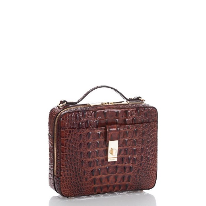 Women's Brahmin Evie Satchel Bags Pecan Melbourne | MEZZ9212