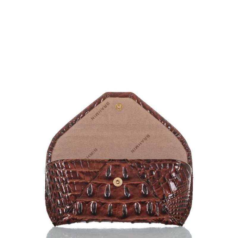 Women's Brahmin Eyeglass Case Travel Accessories Pecan Melbourne | QZJD2149