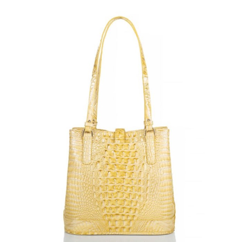 Women's Brahmin Fiora Bucket Bags Butter Melbourne | ZOUW0179