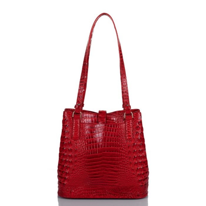 Women's Brahmin Fiora Bucket Bags Carnation Melbourne | PIPT1577