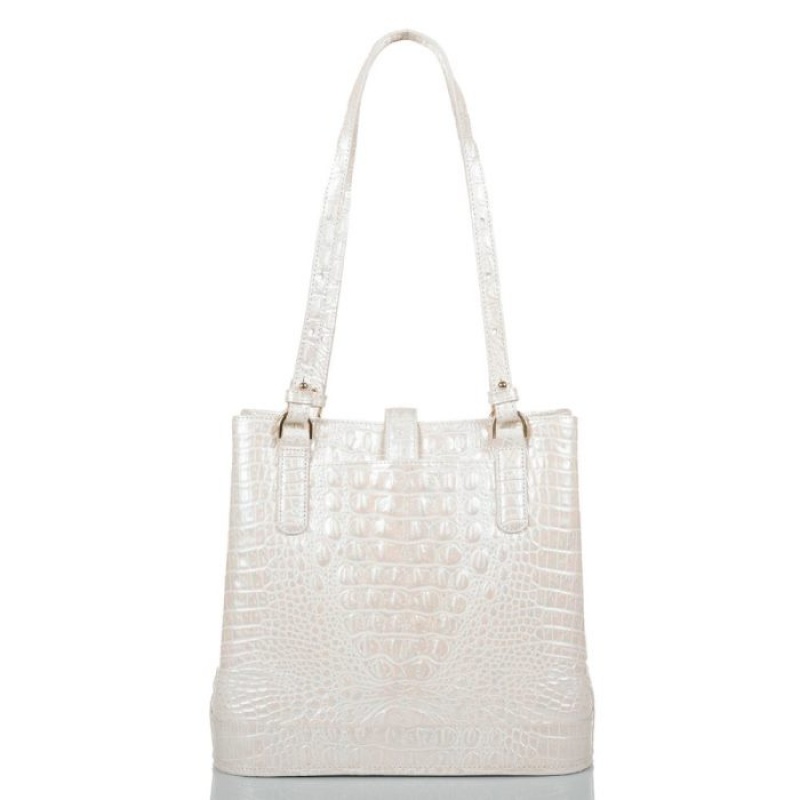 Women's Brahmin Fiora Bucket Bags Milk Melbourne | IEPH9843