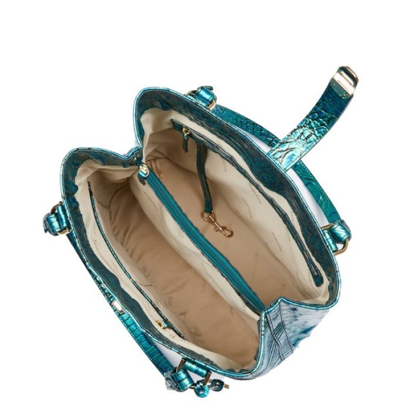 Women's Brahmin Fiora Bucket Bags Peacock | SEGG3384