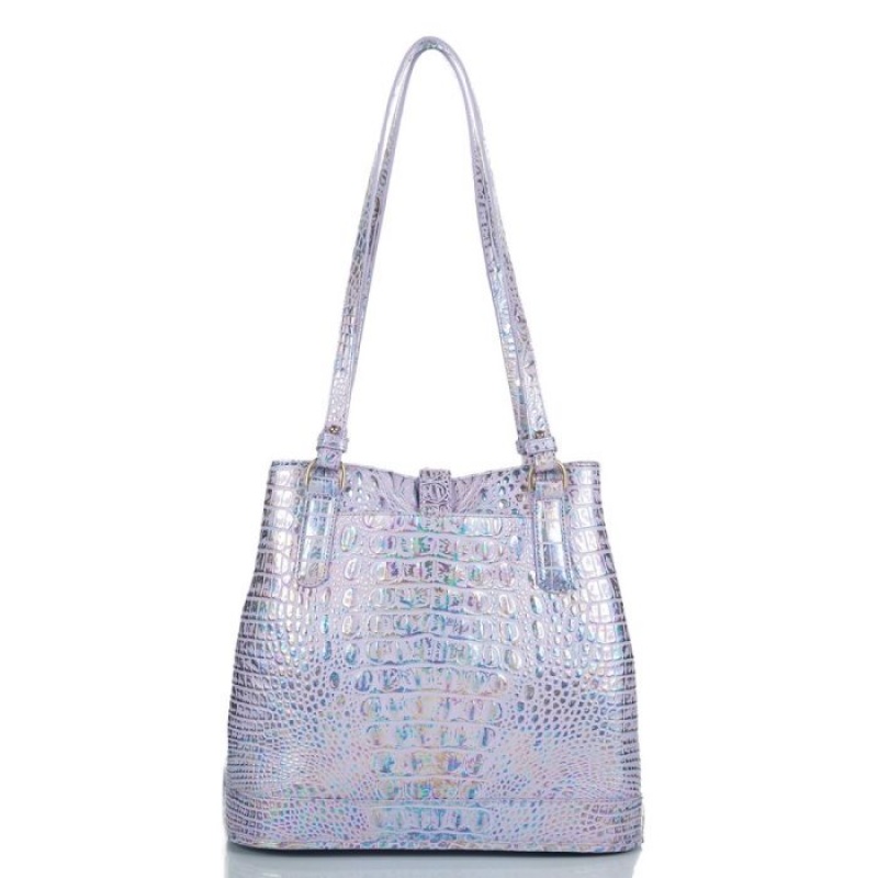 Women's Brahmin Fiora Bucket Bags Purple | NPUW4186