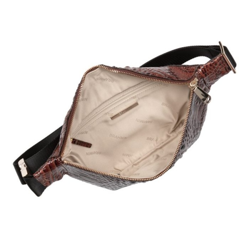 Women's Brahmin Harker Travel Bags Pecan Melbourne | DVZR5021