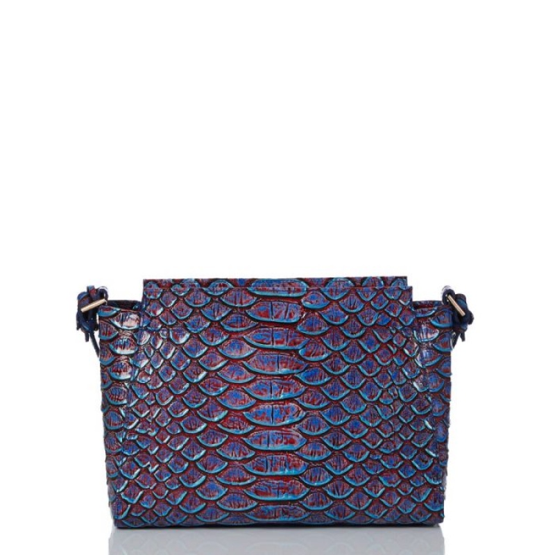 Women's Brahmin Hillary Crossbody Bags Blue | TFWJ5477