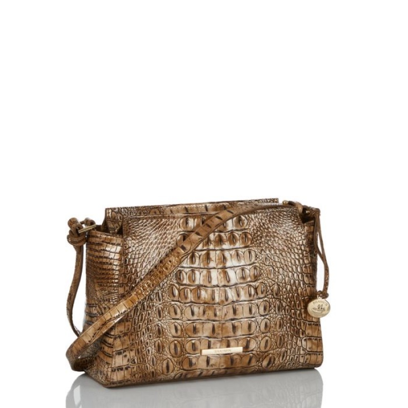 Women's Brahmin Hillary Crossbody Bags Cashew Melbourne | IZBO9528