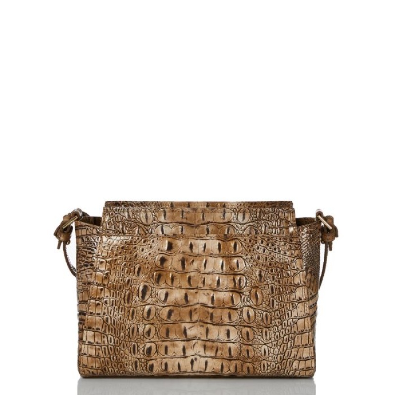 Women's Brahmin Hillary Crossbody Bags Cashew Melbourne | IZBO9528