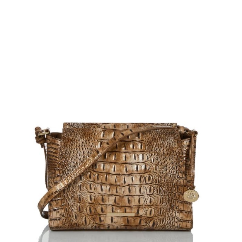 Women\'s Brahmin Hillary Crossbody Bags Cashew Melbourne | IZBO9528