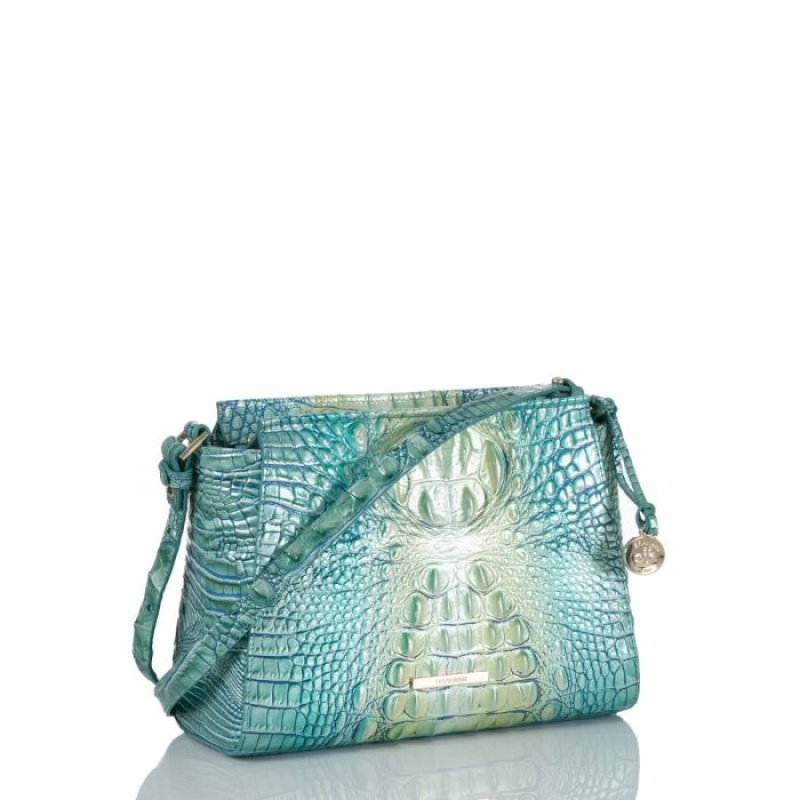 Women's Brahmin Hillary Crossbody Bags Seafoam Ombre Melbourne | TSIK2703