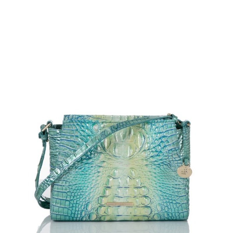 Women\'s Brahmin Hillary Crossbody Bags Seafoam Ombre Melbourne | TSIK2703