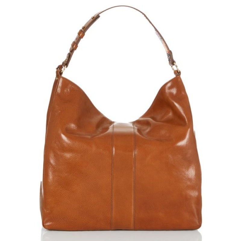 Women's Brahmin Isabella Shoulder Bags Brown | BOIZ8877