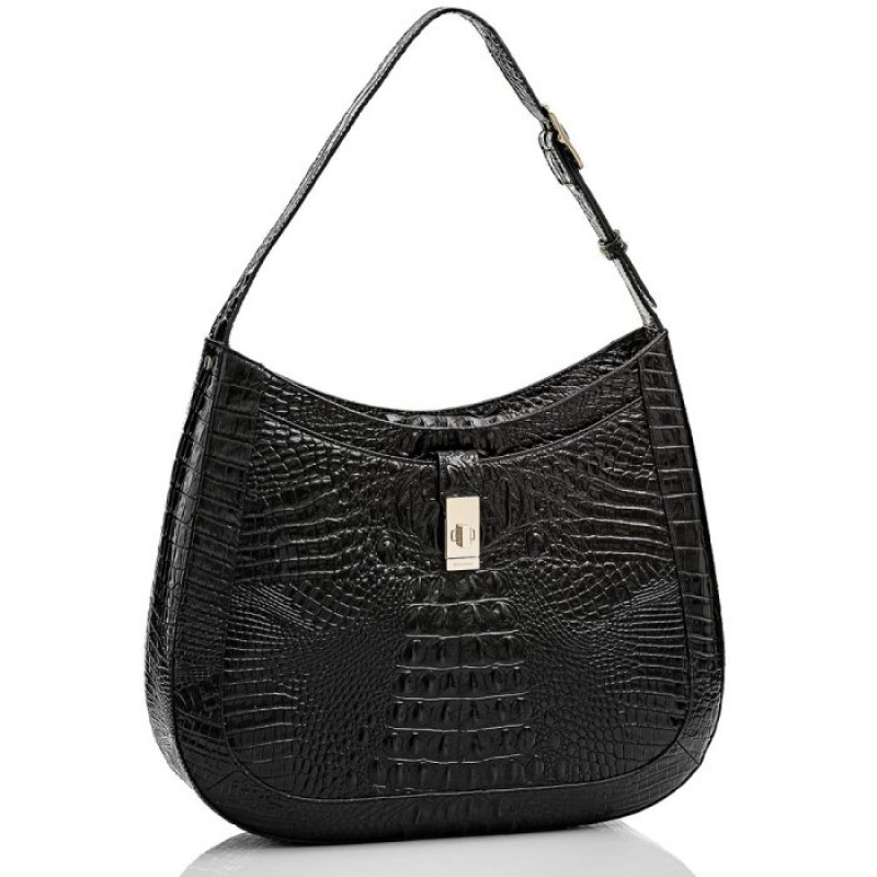 Women's Brahmin Johanna Shoulder Bags Black | JBHW3636