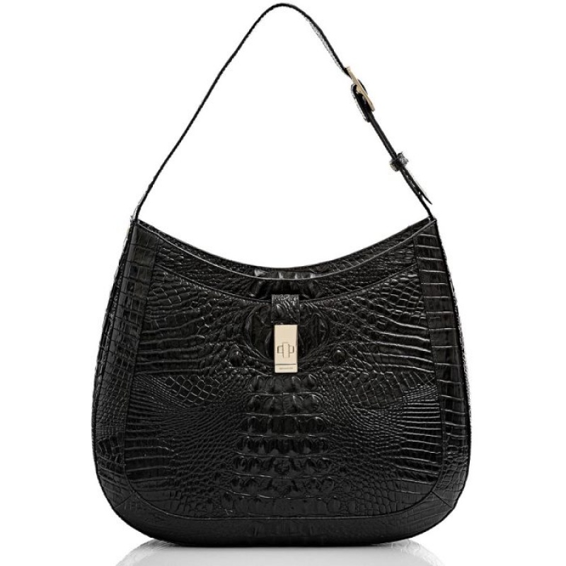 Women\'s Brahmin Johanna Shoulder Bags Black | JBHW3636