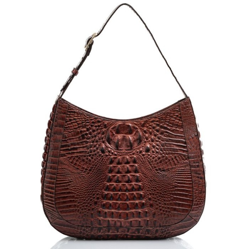 Women's Brahmin Johanna Shoulder Bags Pecan Melbourne | BLPD3196