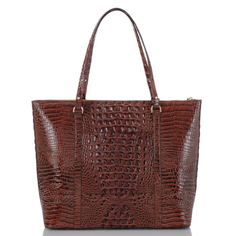 Women's Brahmin Jules Travel Bags Pecan Melbourne | IZLB8953