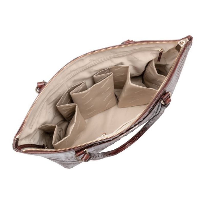 Women's Brahmin Jules Travel Bags Pecan Melbourne | IZLB8953