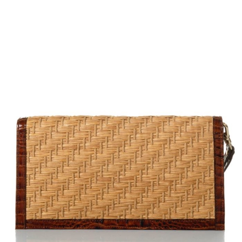 Women's Brahmin Kaia Clutch Clutch Bags Pecan Chatham | RPIC6214