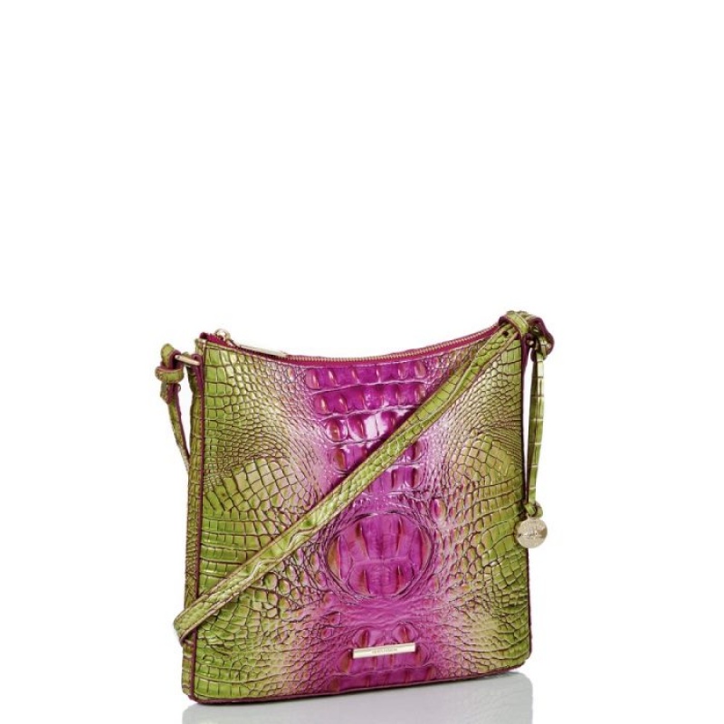 Women's Brahmin Katie Crossbody Bags Limeade Ombre Melbourne | FLOQ9912