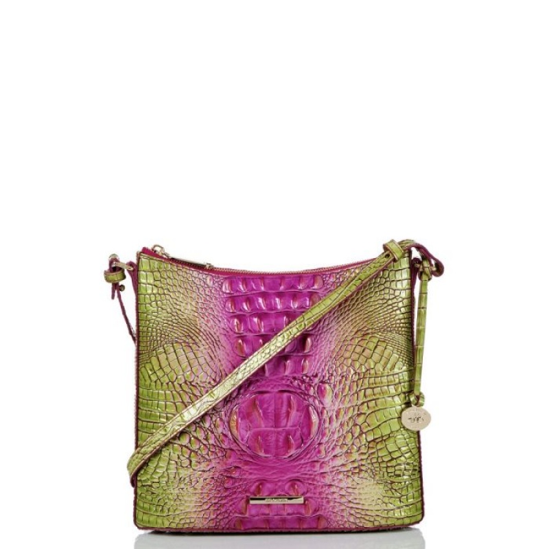 Women\'s Brahmin Katie Crossbody Bags Limeade Ombre Melbourne | FLOQ9912