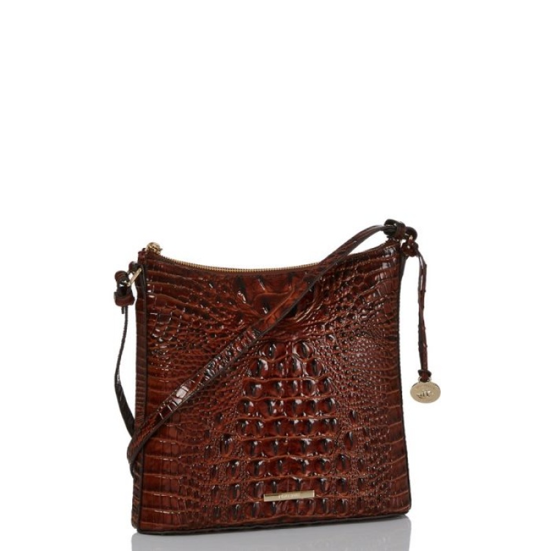 Women's Brahmin Katie Crossbody Bags Pecan Melbourne | KGVN2605