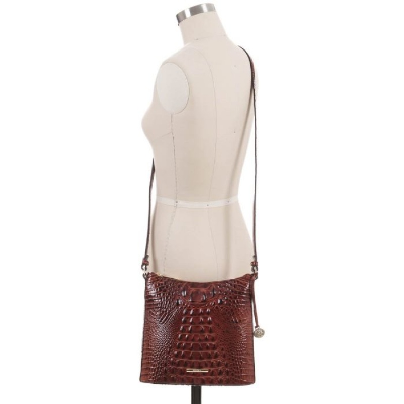 Women's Brahmin Katie Crossbody Bags Pecan Melbourne | KGVN2605