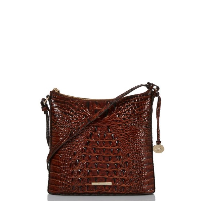 Women\'s Brahmin Katie Crossbody Bags Pecan Melbourne | KGVN2605