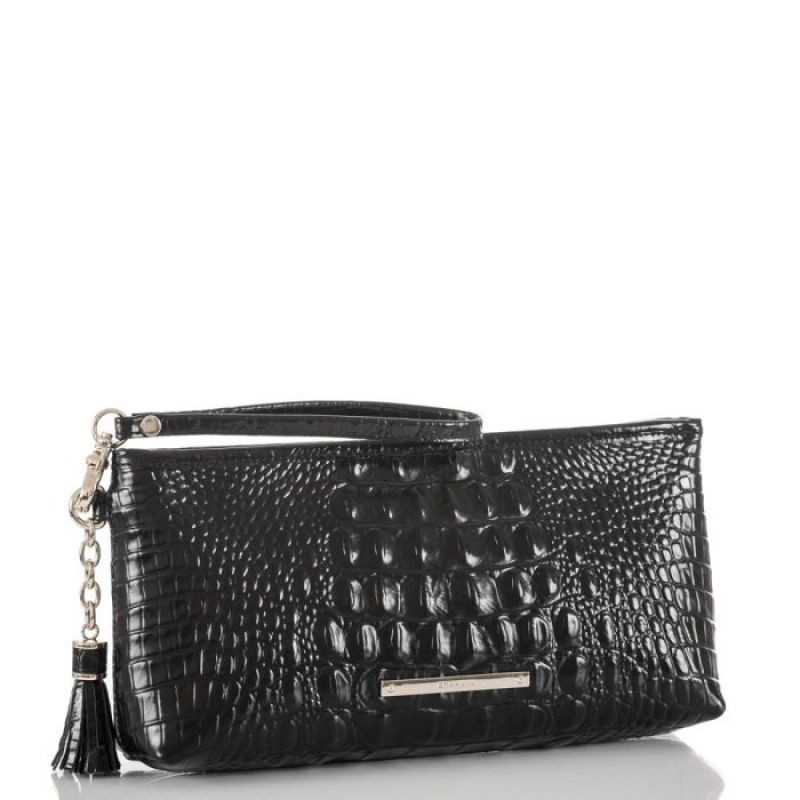 Women's Brahmin Kayla Wallets Black | YLRC8137