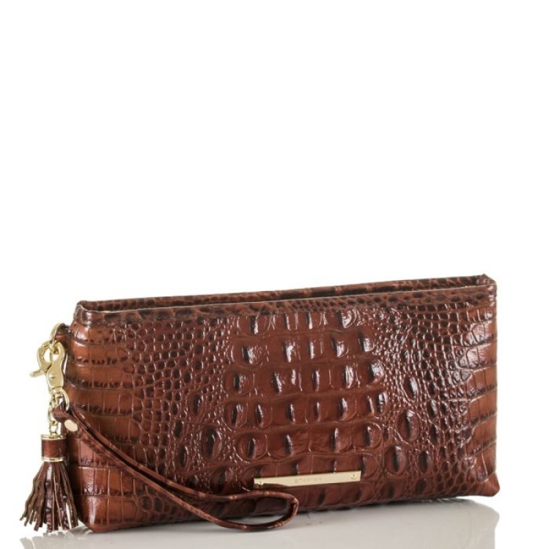 Women's Brahmin Kayla Wallets Pecan Melbourne | LXSU8347