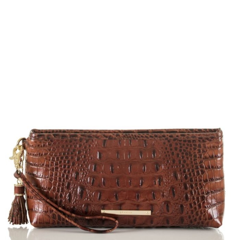 Women\'s Brahmin Kayla Wallets Pecan Melbourne | LXSU8347