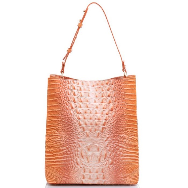 Women's Brahmin Large Amelia Bucket Bags Sherbert Ombre Melbourne | VQUI1554